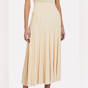 Ulla Johnson Kiera Textured Rib Knit Midi Skirt